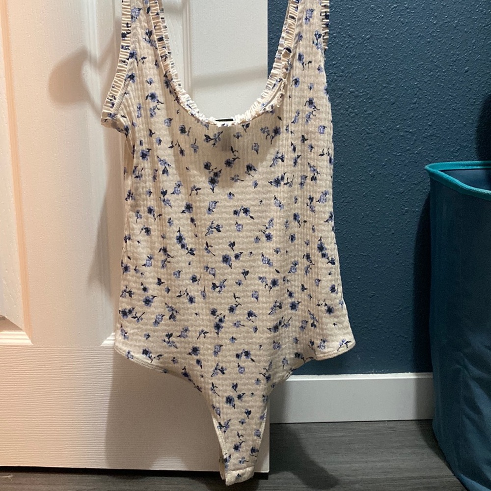Floral tank top body suit